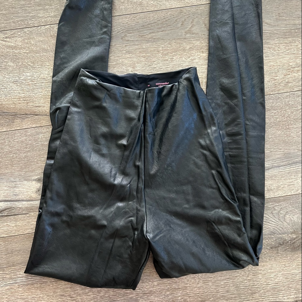 Commando X Revolve Black Leather Pants/ Leggings - image 5
